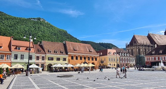 De stad Brasov